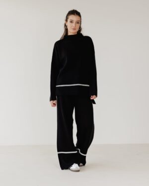 Sweater Knit Set - Black