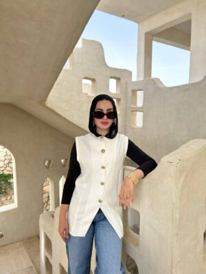 White Rozlien Vest one Size