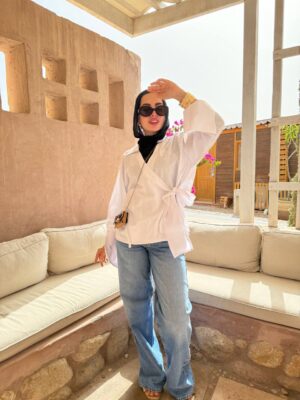 White Linen Chemise one size